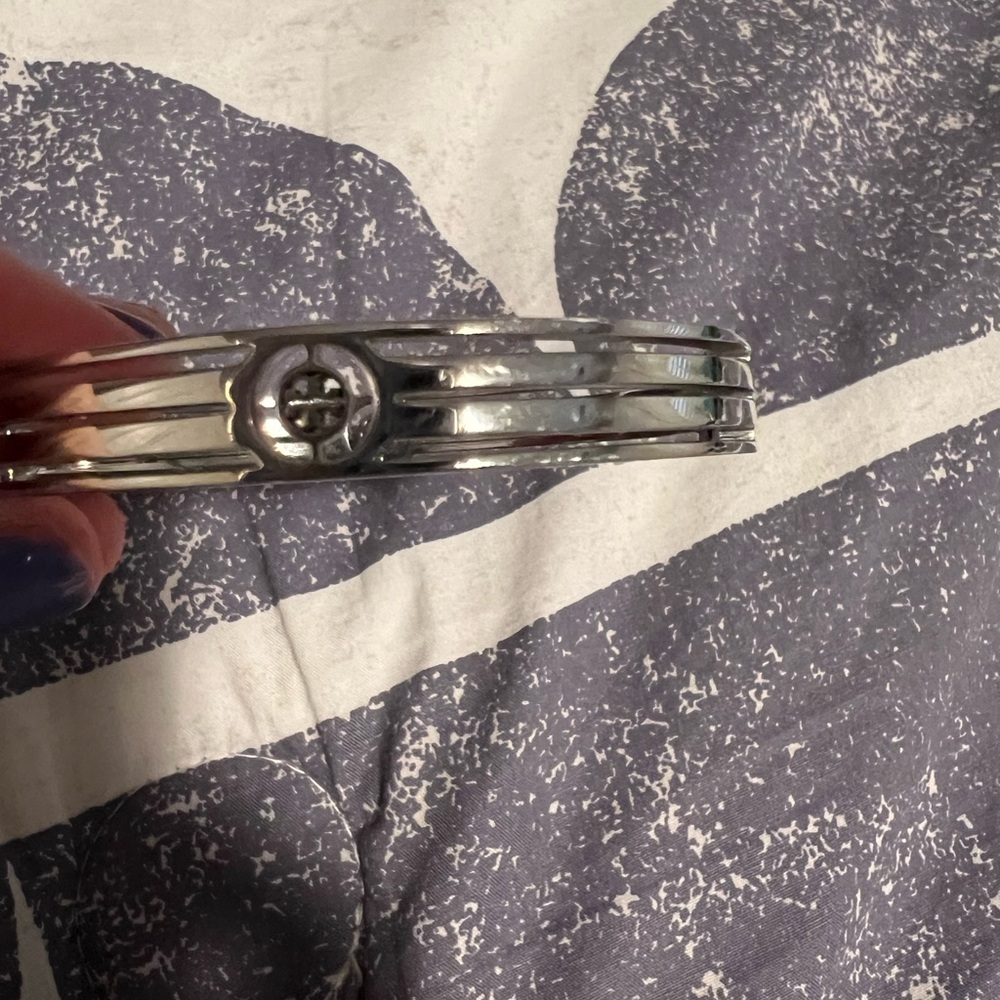 Tory Burch silver bangle